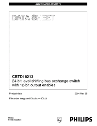 Datasheet CBTD16213DL manufacturer Philips