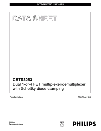 Datasheet CBTS3253 manufacturer Philips