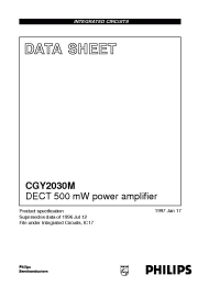 Datasheet CGY2030M/C1 производства Philips