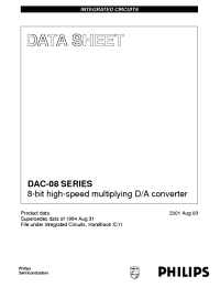 Datasheet DAC-08CN manufacturer Philips