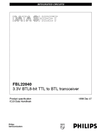 Datasheet FBL22040BB manufacturer Philips