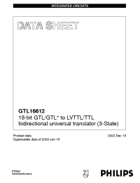 Datasheet GTL16612DL manufacturer Philips