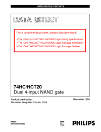 Datasheet HCT20 manufacturer Philips