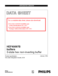 Datasheet HEF40097BP производства Philips