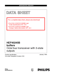 Datasheet HEF40245BP производства Philips
