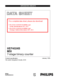 Datasheet HEF4024BN производства Philips