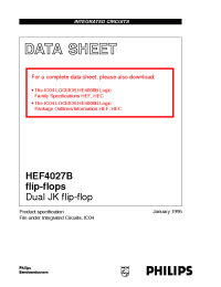Datasheet HEF4027B manufacturer Philips