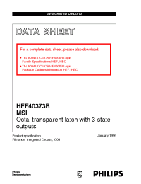 Datasheet HEF40373BP производства Philips