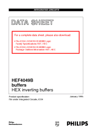 Datasheet HEF4049BN manufacturer Philips
