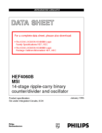 Datasheet HEF4060BU manufacturer Philips
