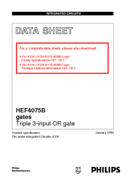 Datasheet HEF4075BU manufacturer Philips