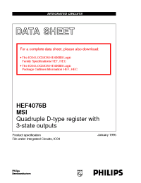 Datasheet HEF4076BDB производства Philips
