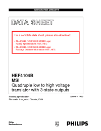 Datasheet HEF4104BN производства Philips