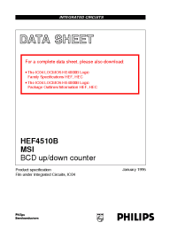 Datasheet HEF4510BPB производства Philips