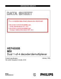 Datasheet HEF4555BDB производства Philips