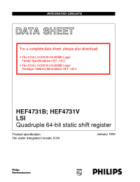 Datasheet HEF4731B производства Philips
