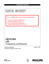 Datasheet HEF4750VLSI manufacturer Philips