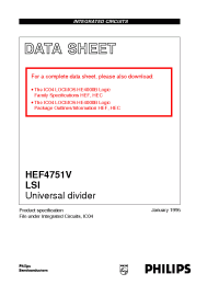 Datasheet HEF4751VU производства Philips