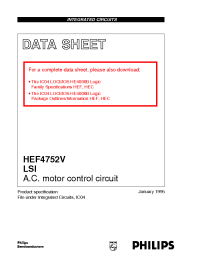 Datasheet HEF4752VN производства Philips