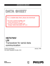 Datasheet HEF4755 manufacturer Philips