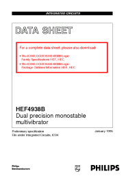 Datasheet HEF4938BP производства Philips