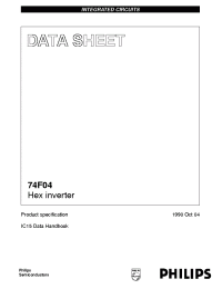 Datasheet I74F04 manufacturer Philips