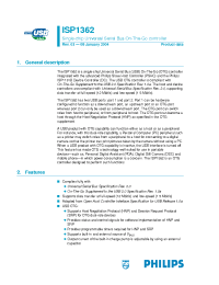 Datasheet ISP1362 manufacturer Philips