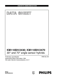 Datasheet KM110BH2430 manufacturer Philips