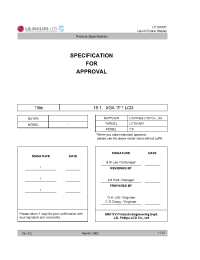 Datasheet LC151X01-C3 manufacturer Philips