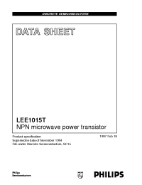 Datasheet LEE1015T manufacturer Philips