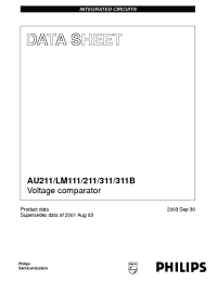 Datasheet LM111D manufacturer Philips