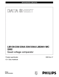 Datasheet LM139N manufacturer Philips