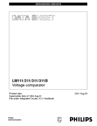 Datasheet LM311NB manufacturer Philips