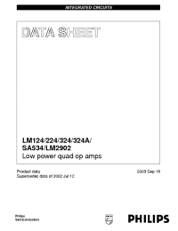 Datasheet LM324DH manufacturer Philips