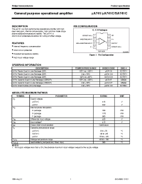 Datasheet MA741C manufacturer Philips