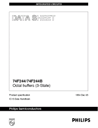 Datasheet N74F244D производства Philips