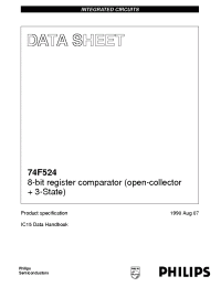 Datasheet N74F524D manufacturer Philips