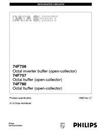 Datasheet N74F756N manufacturer Philips