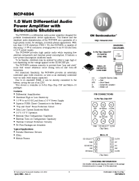 Datasheet NCP4894 manufacturer Philips