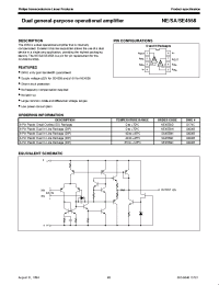 Datasheet NE4558 manufacturer Philips