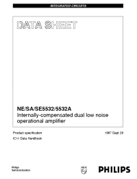 Datasheet NE5532AD8 manufacturer Philips