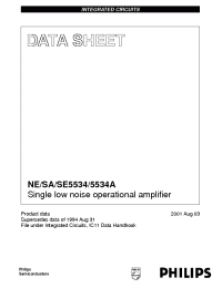 Datasheet NE5534AFE manufacturer Philips