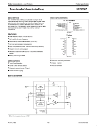 Datasheet NE567F manufacturer Philips