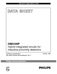 Datasheet OM3105N manufacturer Philips