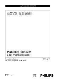 Datasheet P80C562EFA manufacturer Philips