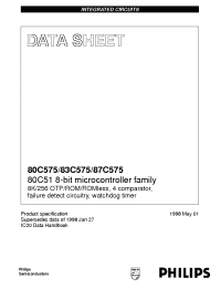 Datasheet P80C575EBPN manufacturer Philips