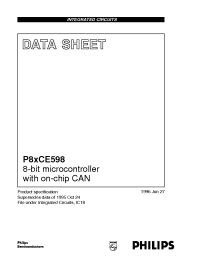 Datasheet P80CE598FH manufacturer Philips