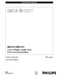 Datasheet P80CL31HFH manufacturer Philips