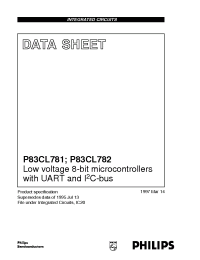 Datasheet P83CL781 manufacturer Philips