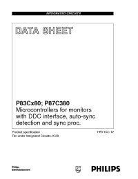 Datasheet P87C380 manufacturer Philips
